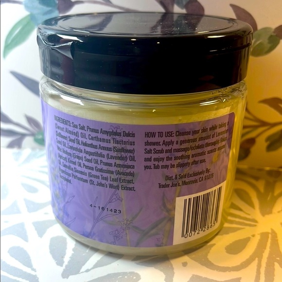 NWT Trader Joe’s Lavender Exfoliating Body Scrub – New Sealed- Soothing - Picture 2 of 3